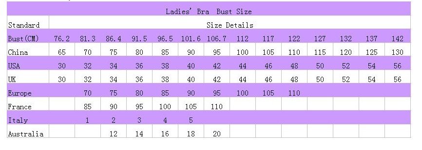 size list