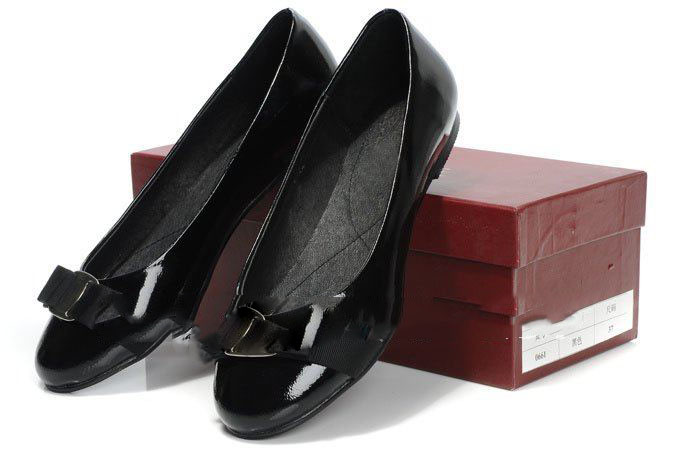 black leather shoes flats
