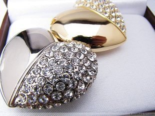 Heart Shape Crystal 16G USB Flash Drives