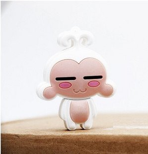 16G Plastic Cartoon White Monkey U Dish
