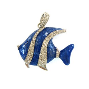 Crystal Blue Fish Shape USB Flash Drives