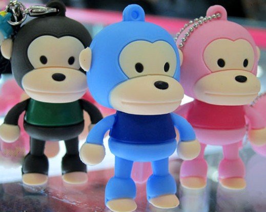 2G Capability Monkey Style Novelty Design USB Flash Drives