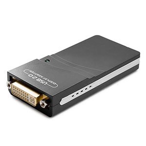 External USB 2.0 Graphics Card to UGA Multi Display Adapter with VGA / DVI / HDMI