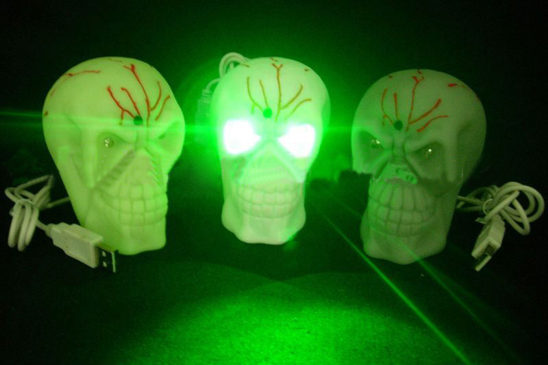 USB Skull, USB Induction Skull, USB Gadget, USB Toy for Halloween