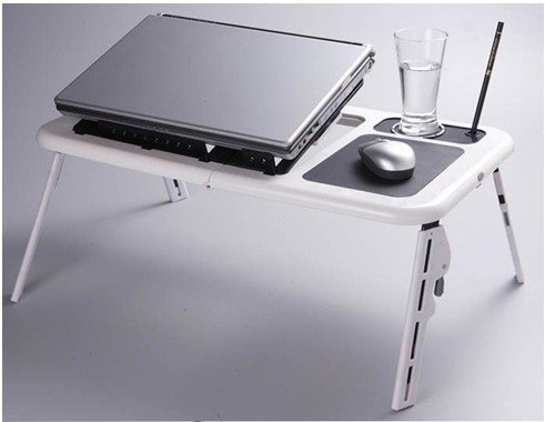 Portable Auto Laptop Computer E Table Desk Tray Cooling Fan