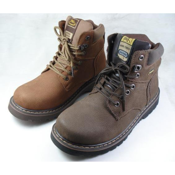 Men's Lace-up Leather Ankle Snow Boots