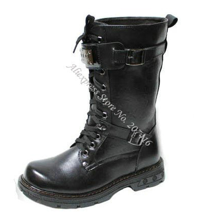 Men's Half Mid-Calf Cool Punk Lace-Up Cowboy Outdoor Boots