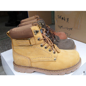 Male Genuine Leather Rubber Bottom Artificial Flocking Boots
