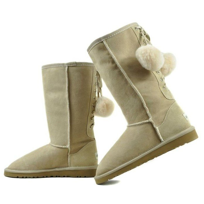 Purple Warmly Classic Style Knee Snow Boots