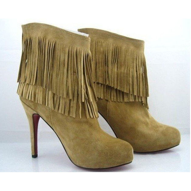 Boots Ankle High Heel Boots Suede Short Boots