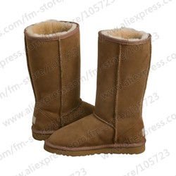 2011 Women's Australia Sheepskin Fashion Design Half Snow Boots