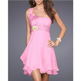 Custom-Made New Style Complete Handmade Halter Ruffle Cocktail Dress