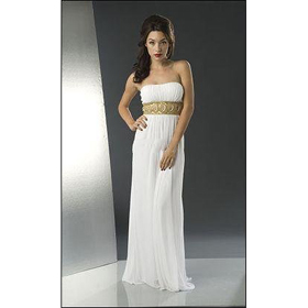 Empire Stapless Chiffon Floor-length Bridesmaid Dresses