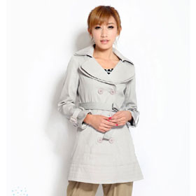 Fashion Ladies Leisure Trench Coat OL Dress Windbreaker Outerwear Elegant Clothes