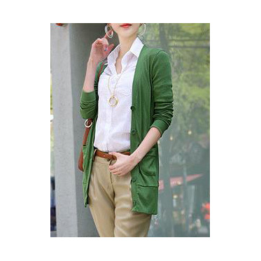 Women's Bright Cardigan Leisure Sweater