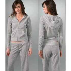Solid Color Velour Purity Sports Tracksuit Woman's Sports Suit Hoody and Pants Sportswear