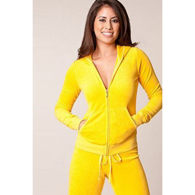 Ladies' Brand New Snap-Pocket Cotton Printed Design Velour Tracksuit