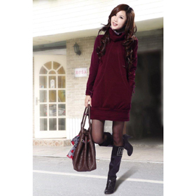 Latest Full Hair, Winered Multi Color Cotton Sweater