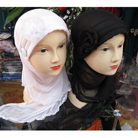BZ0808001Hot Sell Flower Beauty Chiffion Scarf Muslim Hijab