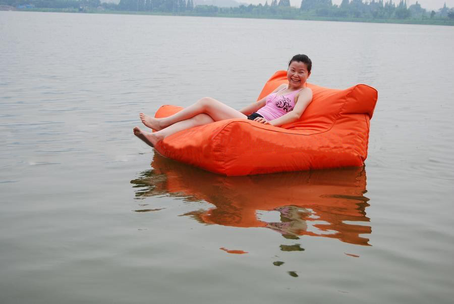 Coated-Nylon Water & Stain Resistant Floating Bean Bag