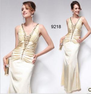 Sexy Empire Sleeveless White Long Wedding Dresses / Evening Dress / Bridal Dress