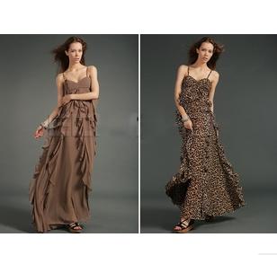 A-line Spaghetti Straps Tea-length Satin Chiffon Beach Wedding Dresses