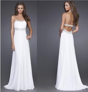 Floor Length Chiffon Sleeveless Strapless Bbridesmaid Dress