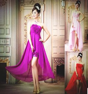 New / Chiffon Spaghetti Strap Plus Size Pregnant Bridesmaid Custom-made Bridal Gown