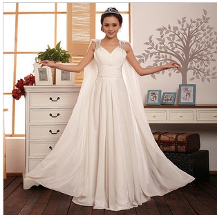 Pretty / Sweetheart Beaded Satin Long Sleeveless Gown Stock Wedding Princess Dress