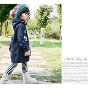Dark Blue Korean Style Wool Even Cap Children's Clothes