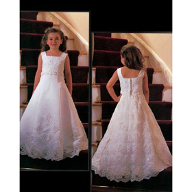 White Sleeveless Beading With Embroidery Girl Beautiful Marriage Gauze Skirt