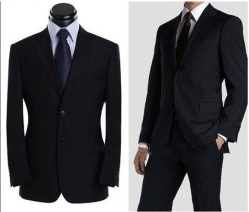 Free shipping Top Quantity Brand New Men's Black Cotton Dress Suits