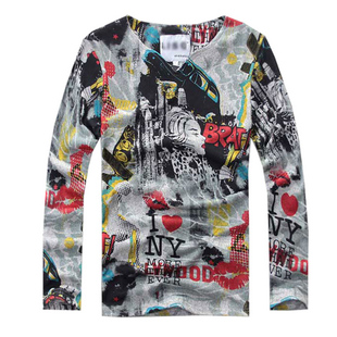 Long Sleeve Cotton Men's T-Shirts