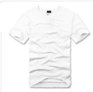 White Short Sleeve Pure Cotton Men's T-Shirts