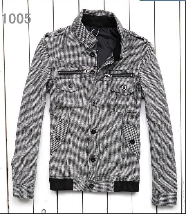 men's Lattice Thick Corduroy Coat