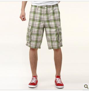 Fashion Men's Plaid Pants Shorts, Size:28---32