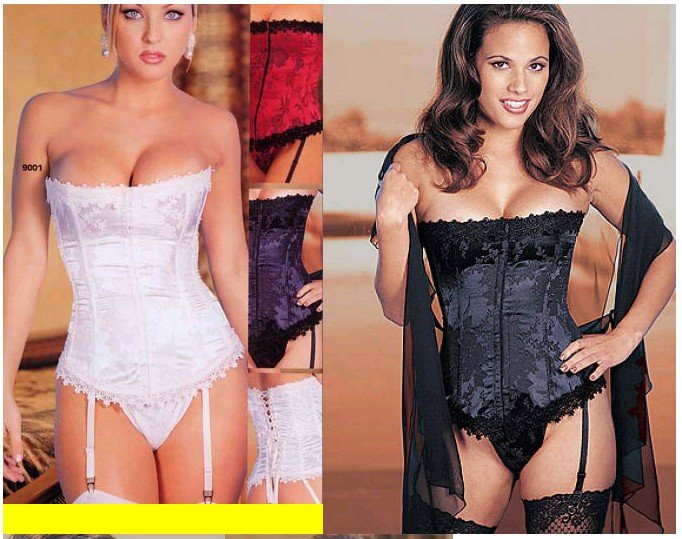 Corsets Bustiers White Wedding Corset Bridal Corset White Stunning Corset LC0254-1