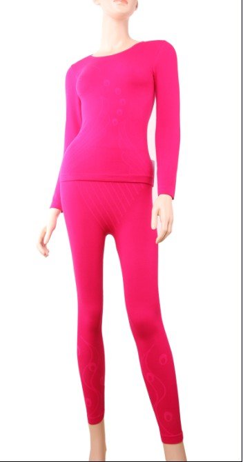 Women's Seamless Cotton Thermal Underwear Set One Size Fits