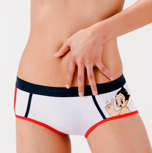 12 PCS New Women's Cotton Boxers Sexy Underwear Astro Boy Briefs W66B