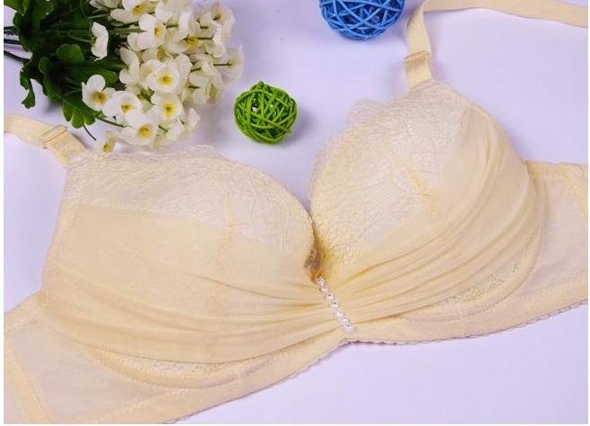 Newest Design Pink Lover Angel Shape Magnetic Energy Garment Light Yellow Bodycare Bra