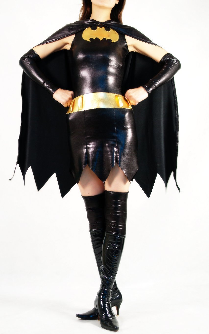 Black Bat Woman Halloweens Lycra Spandex Costumes