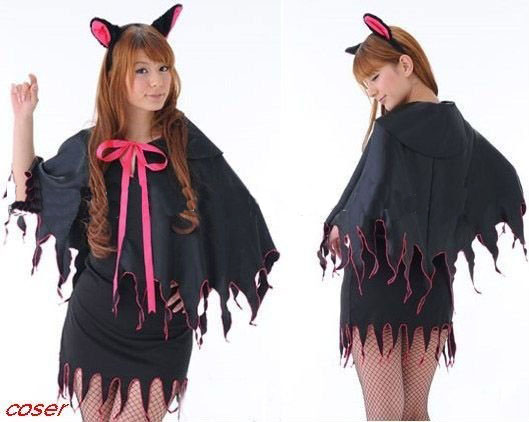 Black Classic Cotton Halloween Costumes