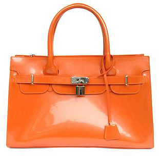 Vogue Orange Female OneShoulder Multifunction Handbag