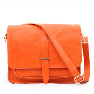 Personalize Zipper Closure Cross-body Shouler Bag with Cowhide Handle