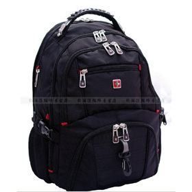 Black Round Shape With Zippers Laptop Bags