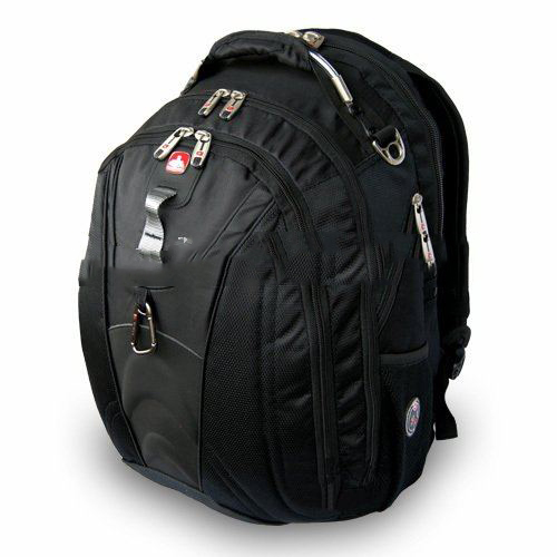 Black With Many Buttons Round Shape Laptop Backpacks