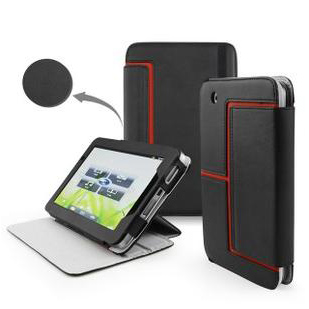 Square Shape Genuine Leather With Vertical Stripes Laptop Sleeves