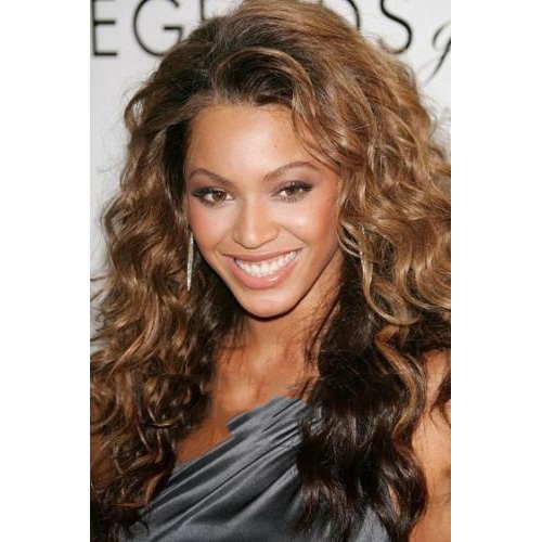 Romantic Lady Long Gold Full-lace Human Hair Wigs