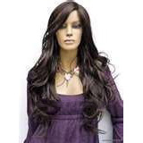 Women's Synthetic Long Curly Black Full Lace Wig