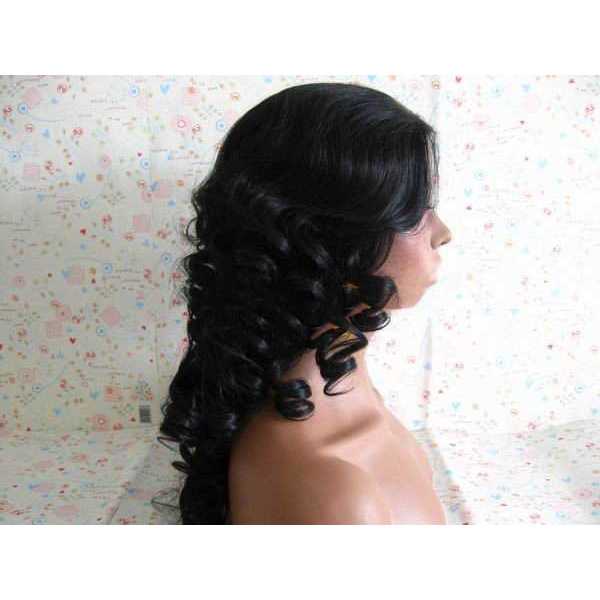 Free Shipping 14 Inch to 18 Inch 1B Curl Synthetic Wigs